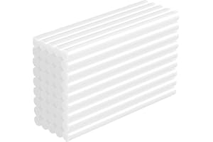 Riloventa 90 piezas Pegamento Termofusible 11 x 200mm, Barras de Pegamento Caliente Transparente para Pistola de Pegamento Caliente, barras de silicona para Bricolaje, Sellado y Fijación