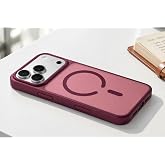 CONSTRAIN Apple iPhone 18 Pro Max ve iPhone 17 Pro Max İ&ccedil;in Kamera Korumalı Buzlu Mat Renkli &Ccedil;er&ccedil;eveli MagSafe İle Uyumlu Tel