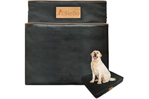 Ellie-Bo Lit imperméable pour Chien de Rechange Housse, Medium, 71 x 48 cm, Noir