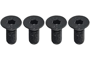 ENTGOINGGO Electric Scooter Handlebar To Pole Screws Replacement Parts Black Stainless Steel Top Neck Screw 4 Pack