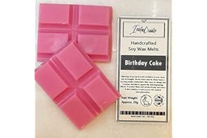 Ditzy Doll BIRTHDAY CAKE WAX MELT BAR - Handcrafted Highly Fragrant Air Freshener Home Fragrance Candle Wax Warmer Wax Melt Burners