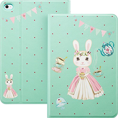 iPad Mini 4 Hülle, ESR® Auto Aufwachen / Schlaf Funktion mit Einstellbaren Winkel Schutzhülle für iPad mini 4 ( Illustrator Series _Hase Teehaus) - 2