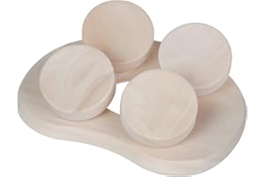 SudoreWell® Sauna Appui-tête 4 Points du Bois de tremble - Accessoire pour Sauna