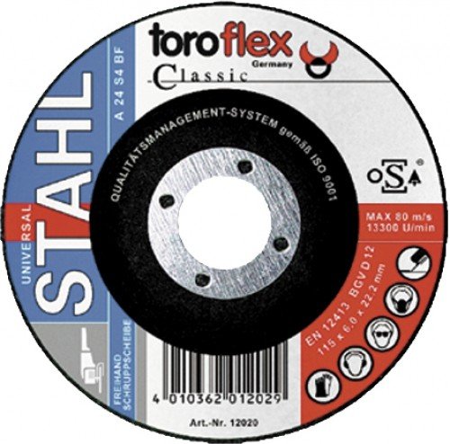 Preisvergleich Produktbild Toroflex Schruppscheibe 125 X 6 Metall
