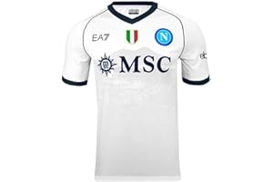 SSC NAPOLI Maglia Gara, EA7, Scudetto Tricolore, Tessuto Tecnico Dry Touch, 2023/2024