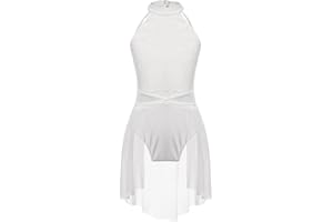 ranrann Dziecko Dziewczyna Sukienka Taniec Klasyczny Bez Rękawów Sukienka Trykot Balet Siłownia Kostium Współczesny taniec Taniec