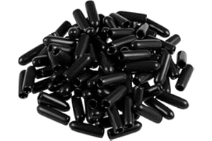 MACHSWON Lot de 100 embouts ronds en caoutchouc vinyle pour protéger les vis, tubes, câbles, fils, 3 mm, etc