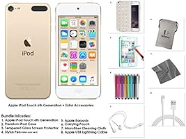 Apple iPod Touch 16GB - Gold + Extra Accessories, 6th Generation *NEW RELEASE July 2015*