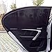 Produktbild Auto Sonnenschutz 2 Stück, 98% UV Schutz Sonnenblende Auto für Baby, Kinder, Mitfahrer, Haustiere-80x65CM (31.5inx25.5in), Schwarz Seitenscheibe Autosonnenschutz