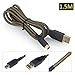 Price comparison product image AKWOX 1.5M USB Charging Cable Compatible with Nintendo 3DS, 3DS XL, New 3DS, New 3DS XL, 2DS, New 2DS XL, DSi, DSi XL
