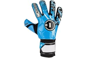 N1 Goalkeeper gloves Zeus Kids Guantes de Portero de Niños para Fútbol Ultraligeros y Ajustados. De Látex Alemán con Cierre Elástico. Antideslizantes y Resistentes.