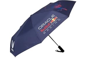 Castore Red Bull Racing Formel 1 Team – Offizieller Formel-1-Merchandise-Artikel 2023 – Team Replik kompakter Regenschirm – Nachthimmel, navy, M