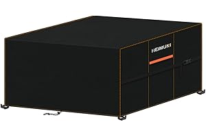 HEIMUNI Funda Mesa Exterior Impermeable, 160x160x74cm Funda Mesa Jardin Cuadrada 420D Tela Oxford Fundas Muebles Jardin Anti-UV, Cubierta de Muebles para Conjunto Mesa y Sillas Jardin