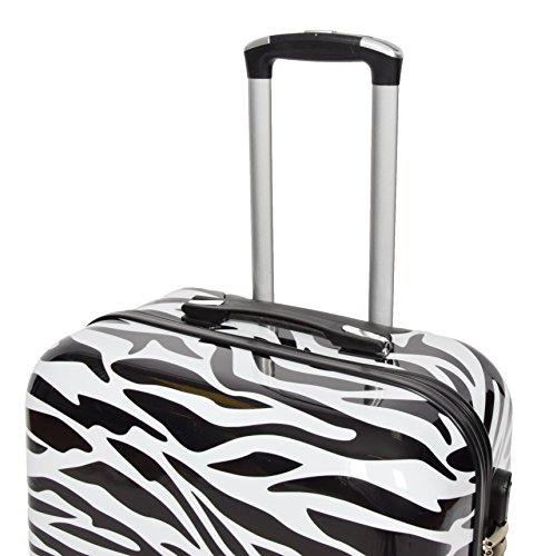 large zebra print suitcase