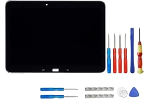 swark Écran LCD compatible avec Samsung Galaxy Tab 4 10.1 SM-T530 SM-T531 SM-T533 SM-T535 SM-T535 + outils (noir avec cadre)