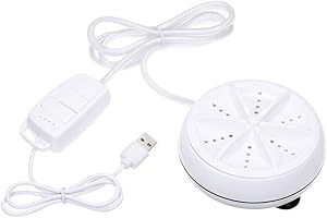 Bedler 3in1 Mini Machine à Laver Portable Rotatif Rotatif Ultrasonique Machine À Laver Réglable avec Câble USB Pratique pour Voyage Voyage d'affaires