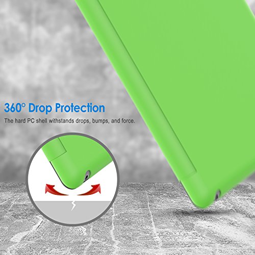 JETech iPad Hülle Schutzhülle Etui Tasche für Apple iPad 2/3/4 Smart Case Cover mit eingebautem Magnet für Einschlaf/Aufwach (Grün) - 6