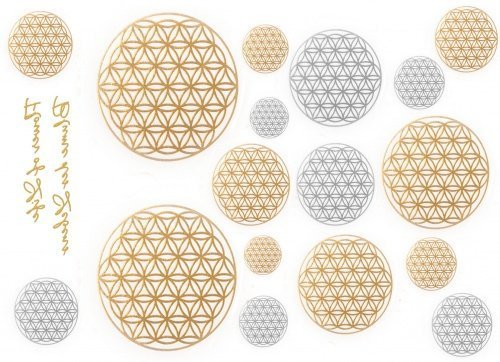 Metall Tattoos Blume des Lebens - Tattoo