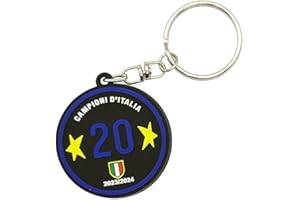 Shop and Solve Portachiavi CELEBRATIVO tricolore super rifinito tondo 4cm idea regalo per tifosi LIMITED EDITION (Celebrativo 20)