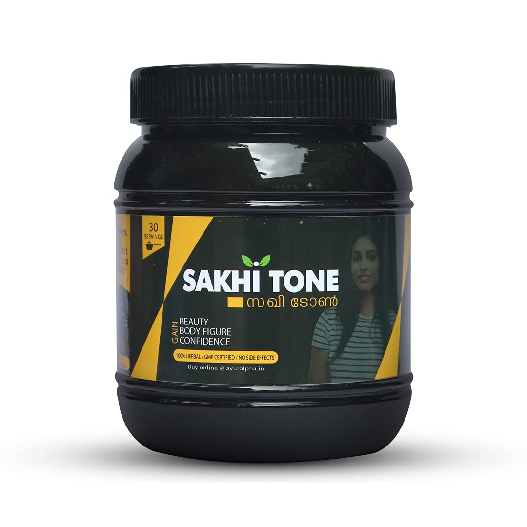 ALPHA AYURVEDA Sakhi Tone - Ayurvedic weight gainer for women with natural ingredients to improve physique by boosting Muscle
