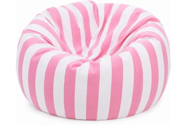 McBecdy Puff för barn, 38 tum (ca 97 cm), mycket stor, bekväm förvaring i canvas, för sovrum, barnrum, lekrum