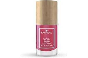 ‎LANATURE LaNature wasserbassierter Nagellack - Strahlendes Pink - VEGAN - Waterbased Peel-Off Nail Polish - Pink Rose, 10 ml
