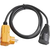 Brennenstuhl Protective adapter cable FI IP44 2m black H07RN-F 3G1.5