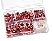 Produktbild Knorr prandell 216049150 Sortimentsbox Glasperlen (klein, 11,5 x 7,5 x 2,5 cm, 80 g) rot