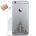 Produktbild Finoo Hülle für iPhone 6/6S - Handyhülle mit Motiv und Optimalen Schutz TPU Silikon Tasche Case Cover Schutzhülle - Heiligtümer des Todes