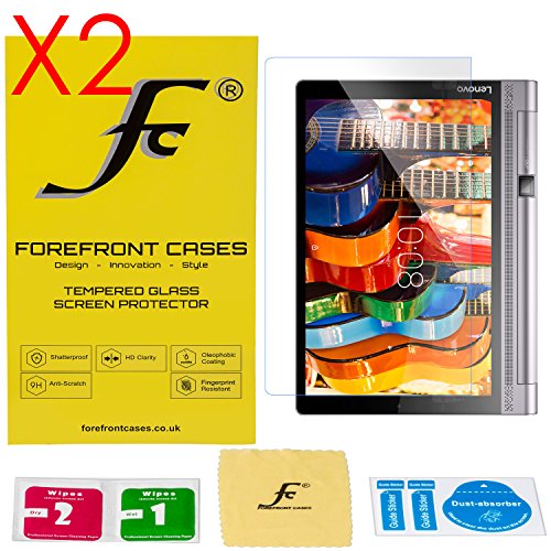 Forefront Cases® [HD KLARHEIT] Gehärtetes Glas Bildschirm Schutz Protektor Folie für Lenovo Yoga Tab 3 Plus (Erschienen November 2016) [ULTRA DÜNN nur 0.3mm] - 2ER PACK