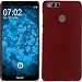 Produktbild PhoneNatic Case für Huawei Honor 7X Hülle Rot gummiert Hard-Case Case