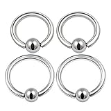 Metal de calidad en estos piercing de oreja tragus significa rosca de rosca segura que le da confianza en su sujeción.