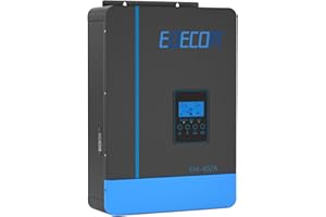 EDECOA 4000W 4200VA Solar Power Inverter 24V DC to 230V 240V AC Hybrid All-in-One Inverter Off-Grid with 80A MPPT Solar Charger Controller (PV Array MPPT Voltage Range 55-450Vdc)