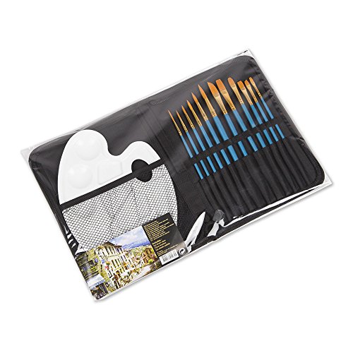 CONDA Artist 12stk Pinsel-Set mit Palette für Wasserfarben Öl Acryl Malerei - 2