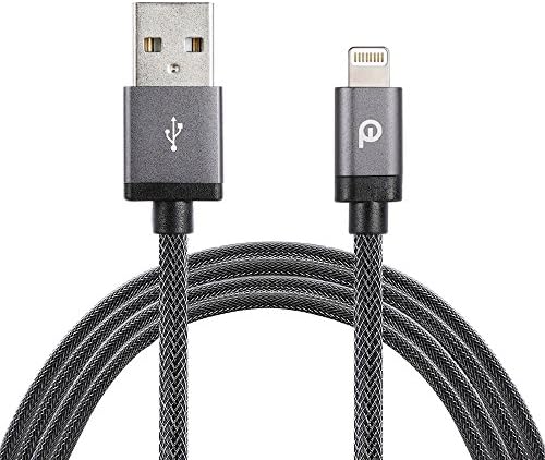 POWERILLEX 6.6FT/2m PET-Nylon Braided Lightning to USB Cable for iPhone 7 6S 6 Plus 5S 5C 5 SE, iPad Air 2, iPad Mini 4, iPod Touch and More