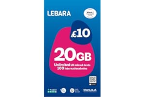 Lebara SIM: 20GB per £10, metà prezzo primi 3 mesi, nessun contratto. Attivare, pagare dopo. Multi-size, adatto a tutti i dispositivi