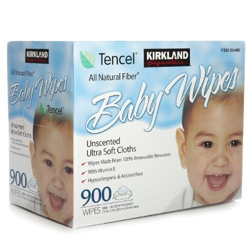 Kirkland Signature Unscented Baby Wipes Ultra Soft 900 Wipes