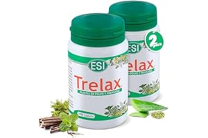 ESI Trelax - Natural para el Tránsito Intestinal - Fórmula con Cáscara Sagrada, Sen, Frángula, Hinojo y Ruibarbo - Alivio Digestivo Ocasional - 100 Comprimidos Veganos (2 botes)