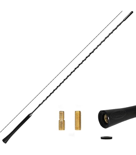 Rugged Ridge Antenna Reflex 53,3 Cm Per Jeep Wrangler TJ/JK/JL (1997-2025) E Gladiator (2020-2025) - Flessibile, Gomma, Basso Profilo