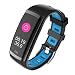 Produktbild CD09 Herzfrequenz intelligente Sportuhr Fitness-Aktivität Herzfrequenz-Tracker Blutdruckuhr IP68 wasserdichte Daten für Ihre Referenz nur, um Ihre Übung, nicht medizinische Verwendung anzupassen (Blau)