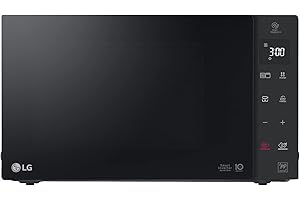 LG MH7235GPS Four à micro-ondes Smart Inverter avec grill à quartz, 32 litres, 1200 W, programmes automatiques, 5 niveaux de puissance, plaque micro-ondes Crispy inclus - Noir fumé