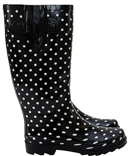 Ladies Womens Wide Calf Adjustable Festival Wellington Boots