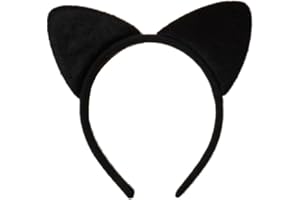 PRITTIES ACCESSORIES Pritties Serre-tête oreilles de chat en tissu doux Noir