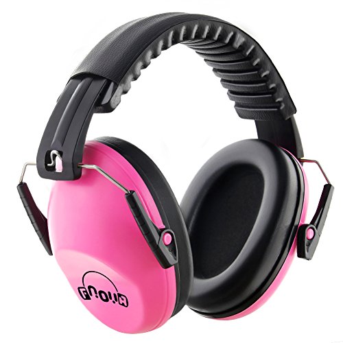 Kinder Kapselgehörschutz, Gehörschutz für Kids/Baby, NRR 26dB/SNR 30dB von Fnova ,Größe stufenlos verstellbare Kopfbügel Ohrenschützer für Kinder,extrem leicht und weich Baby/Kids Ear Muffs gehörschutzes für das Fest Konzert oder Feuerwerk(Rosa)