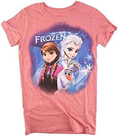Disney Frozen Trio Logo Juniors Heather Red T-Shirt