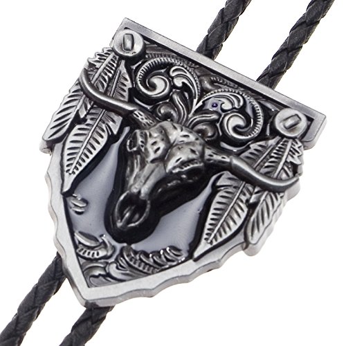 Preisvergleich Produktbild Bolotie Longhorn Schädel, Indianer, Bolo Tie, Western Krawatte