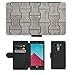Produktbild PU Leder Wallet Case Folio Schutzhülle // M00154860 Straßen-grauer Boden Pflasterstein // LG G4 H815