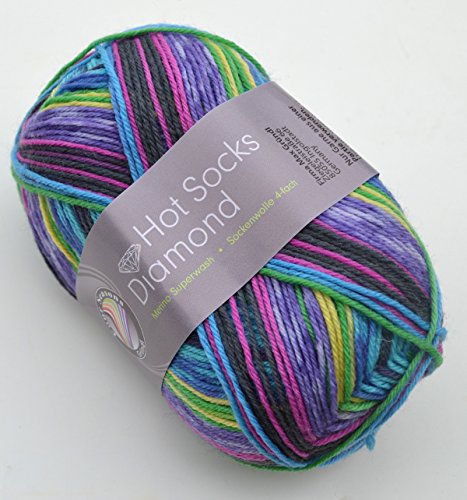 Gründl Hot Socks Diamond Farbe 05 Sockenwolle mit Merino / Merinowolle