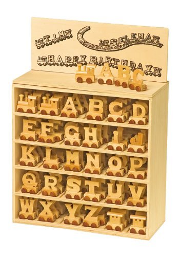 Personalized Wooden Train Alphabet Letter 9 letters Name
