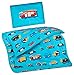 Produktbild Aminata Kids Kinder-Bettwäsche 100-x-135 cm Auto-s BAU-Fahrzeuge Feuerwehr Baby-Bettwäsche 100-% Baumwolle Renforce hell-blau Junge-n